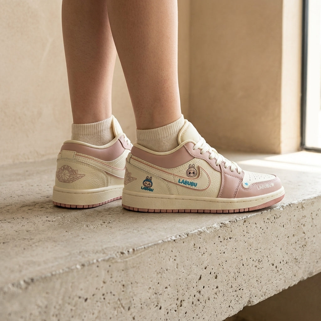 Air Jordan 1 Low x Labubu -Rose/Beige