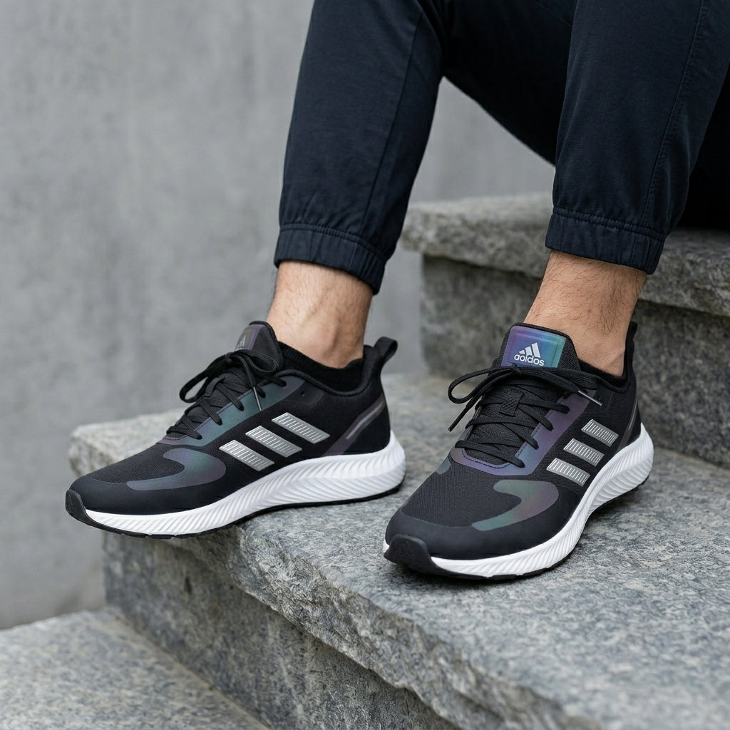 Adidas Runfalcon - Noir/Iridescent