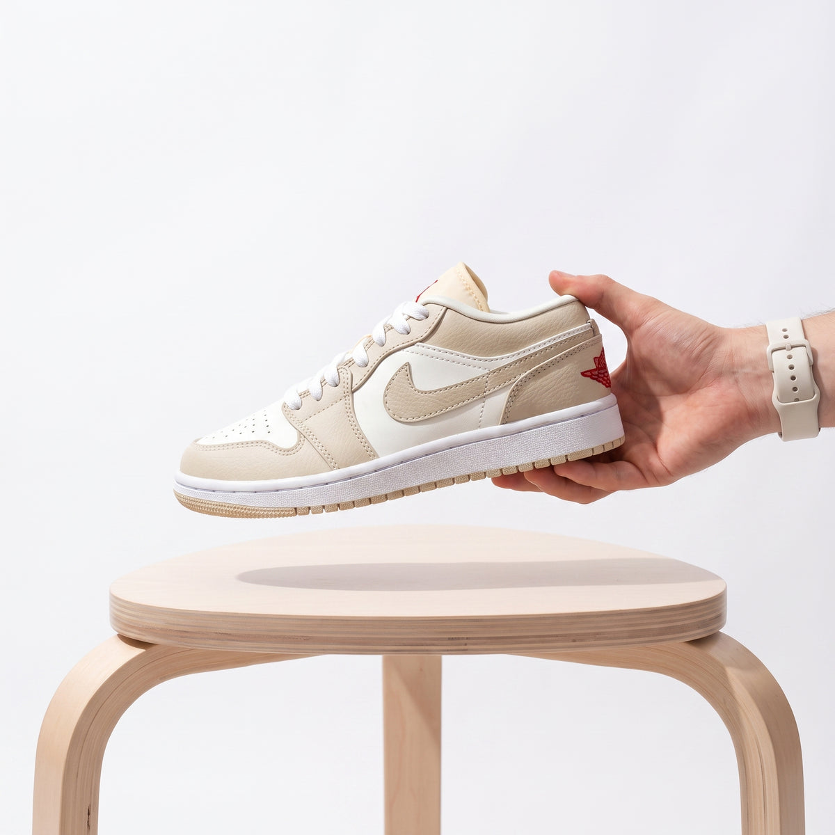 Air Jordan 1 Low -  Sable/Blanc