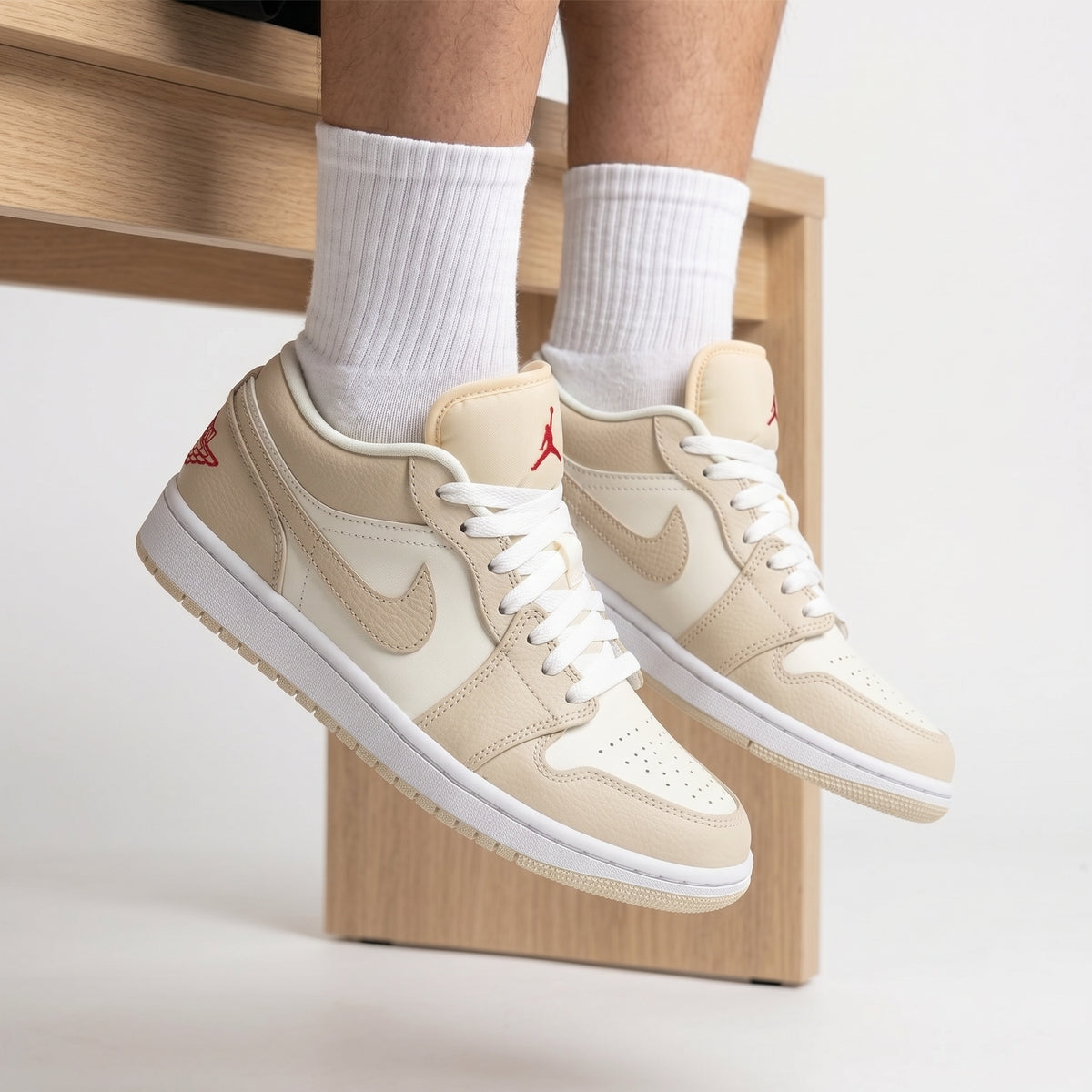 Air Jordan 1 Low -  Sable/Blanc