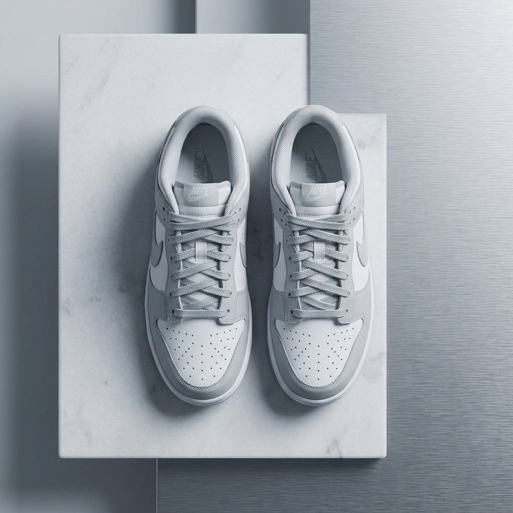 Nike Dunk Low - Gris/Blanc