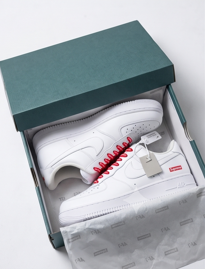 Nike Air Force 1 Low x Supreme - Blanc