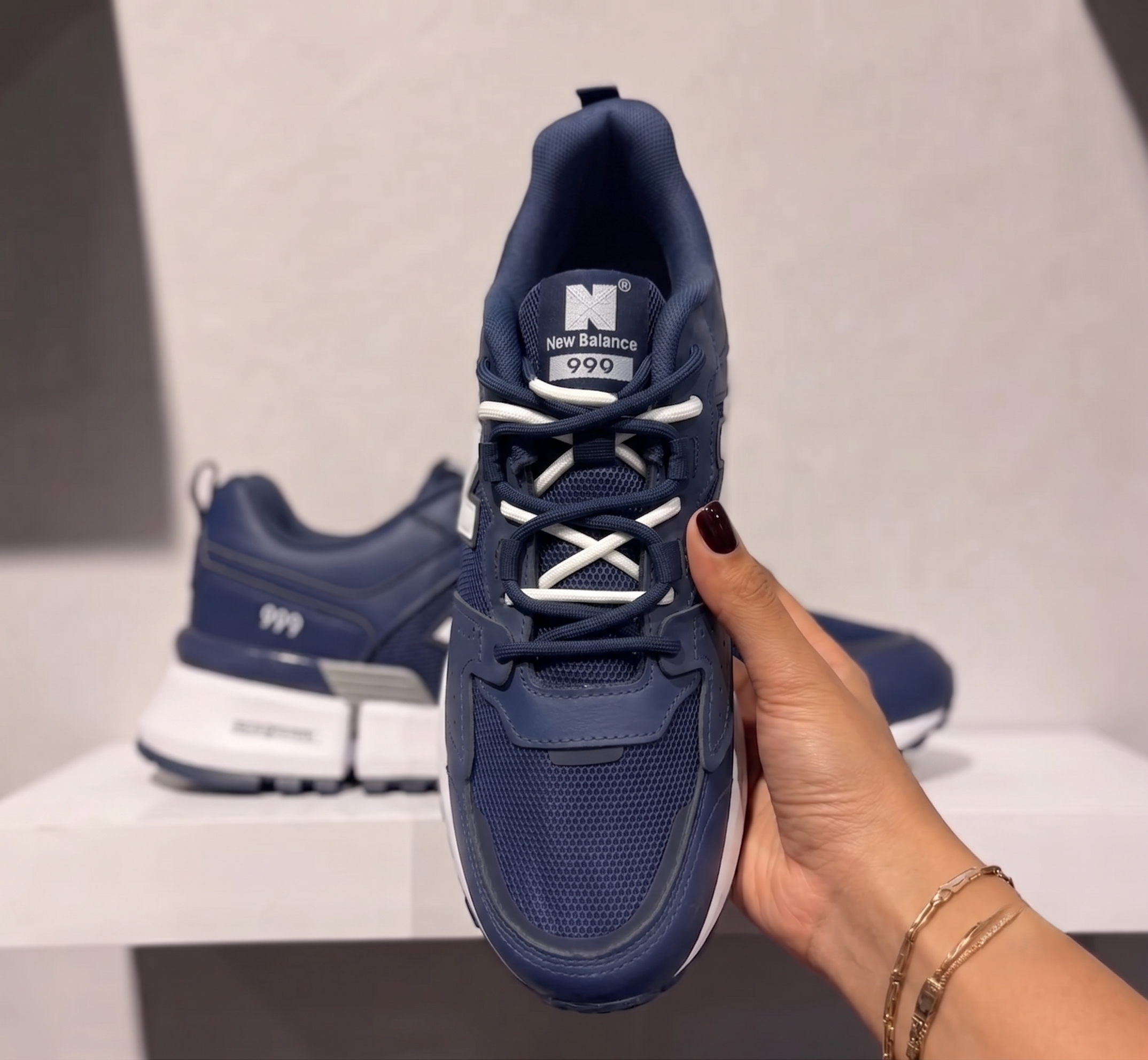New Balance 999 Bleu & Blanc